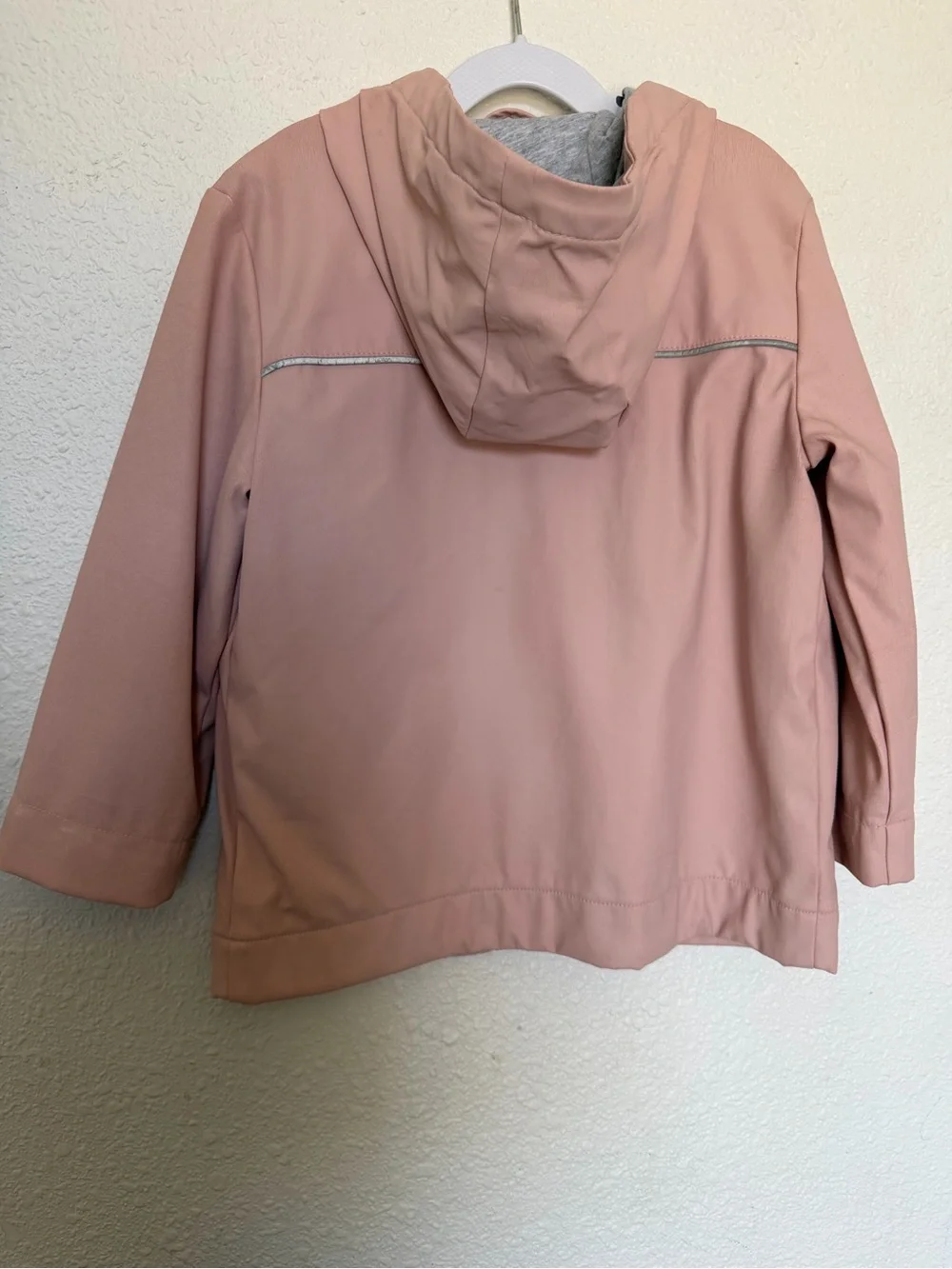 Gymboree Girls' Dusty Rose Hooded Zip Jacket side 5/6